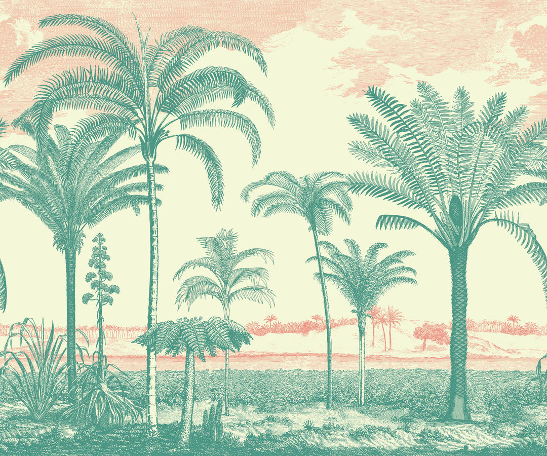 Under the Palms Wall Mural - Sunshine Jewel