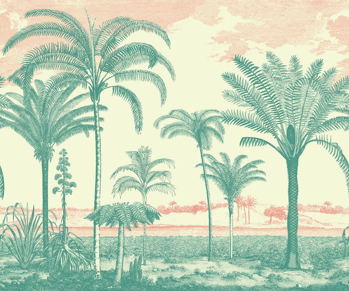 Under the Palms Wall Mural - Sunshine Jewel
