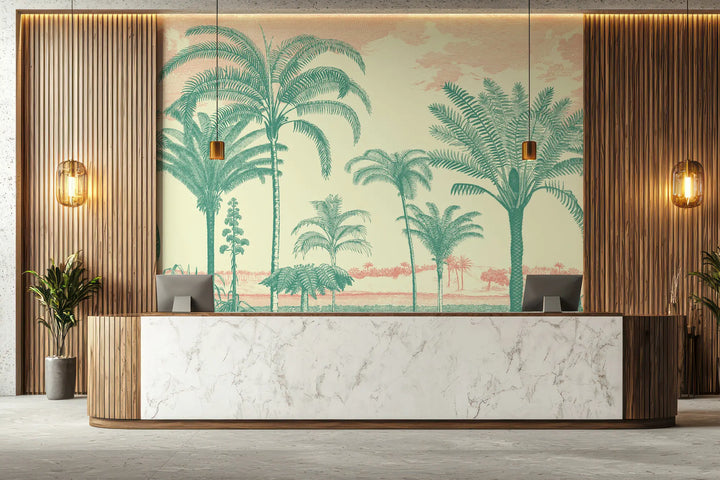 Under the Palms Wall Mural - Sunshine Jewel