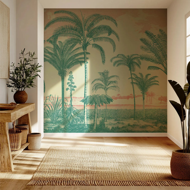 Under the Palms Wall Mural - Sunshine Jewel