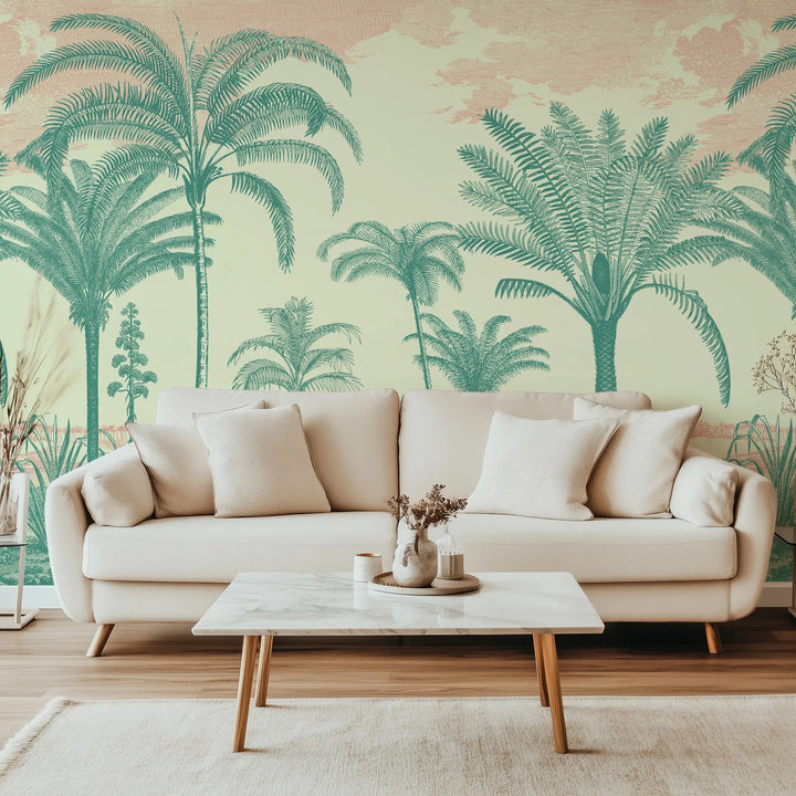 Under the Palms Wall Mural - Sunshine Jewel