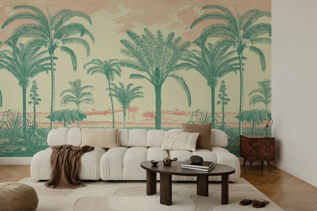Under the Palms Wall Mural - Sunshine Jewel