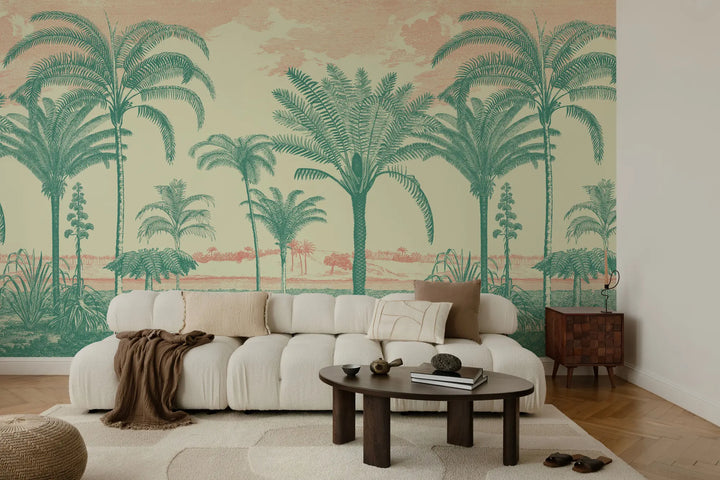 Under the Palms Wall Mural - Sunshine Jewel