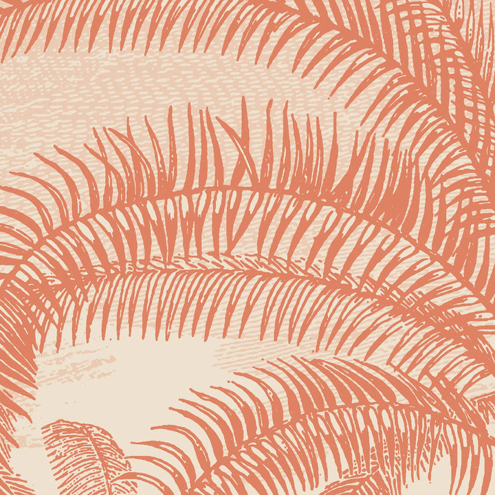 Under the Palms Wall Mural - Tangerine