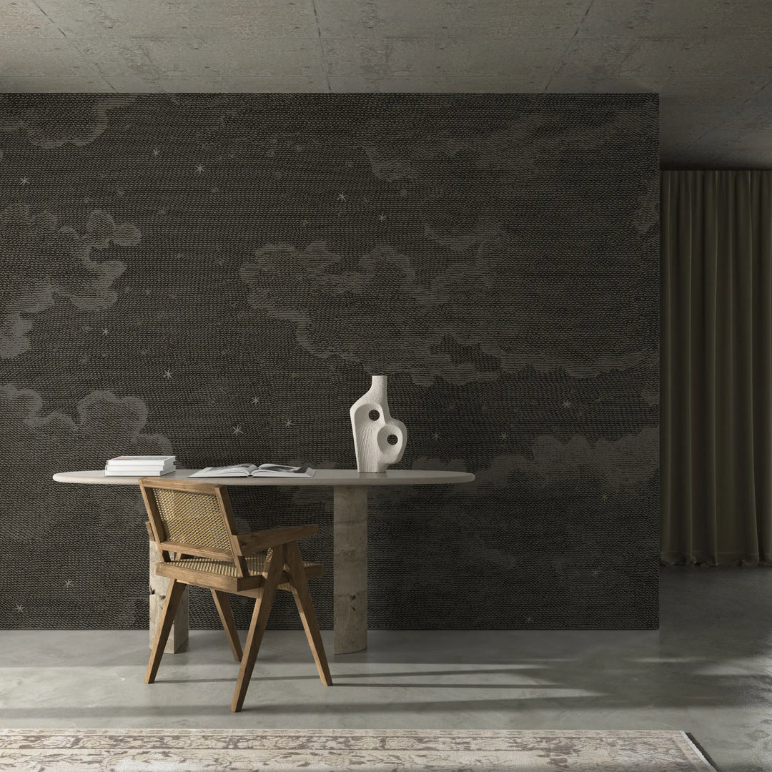 Starry Night Wall Mural - Deep Space Black