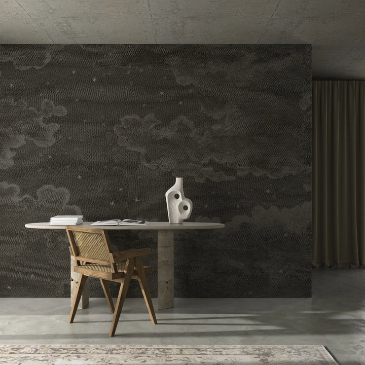 Starry Night Wall Mural - Deep Space Black