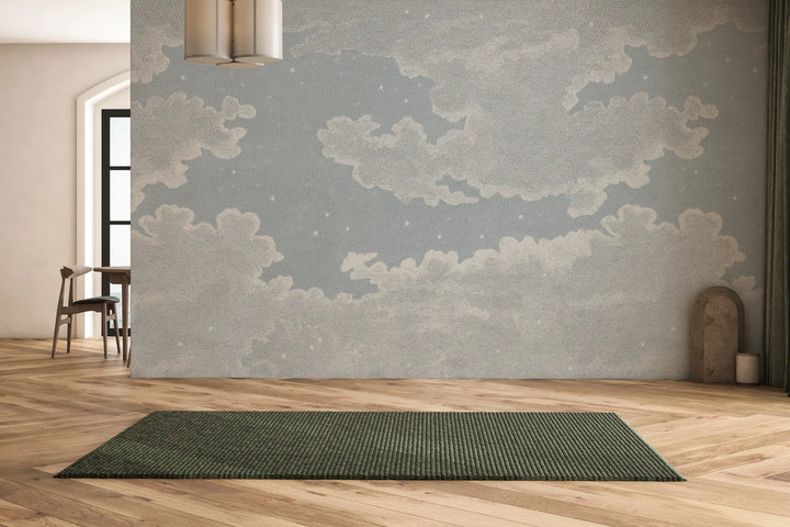 Starry Night Wall Mural - Overcast Blue