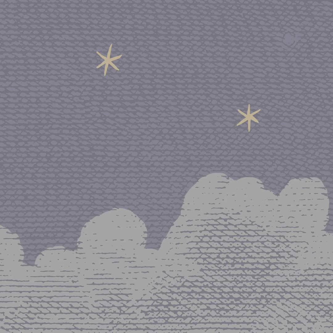 Starry Night Wall Mural - Plum