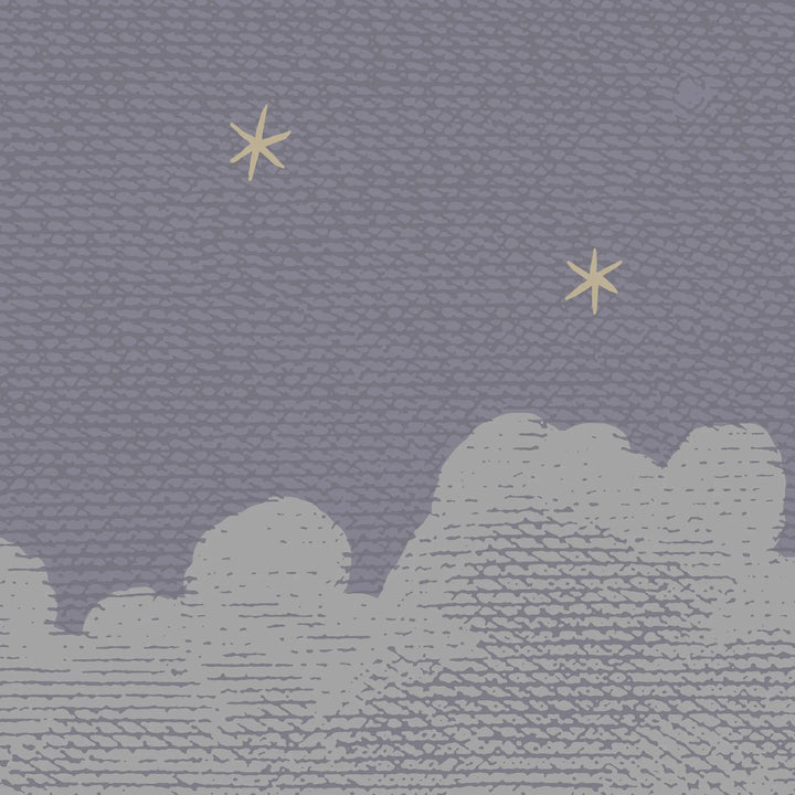 Starry Night Wall Mural - Plum
