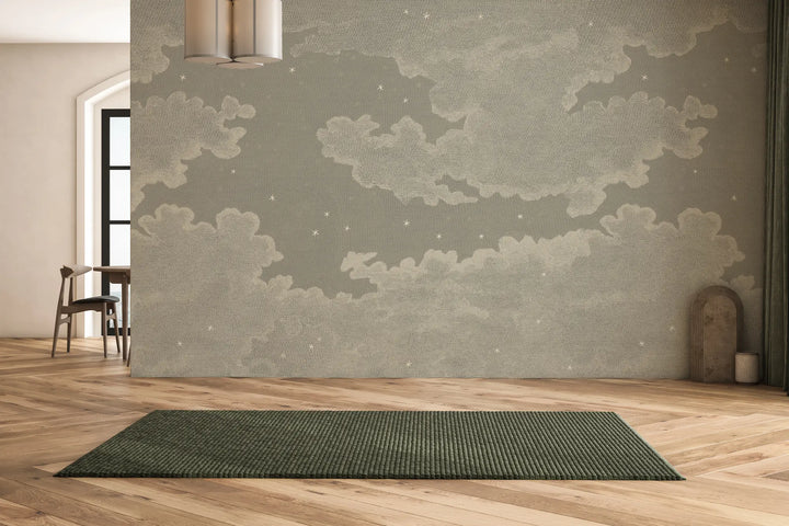 Starry Night Wall Mural - Raw Linen