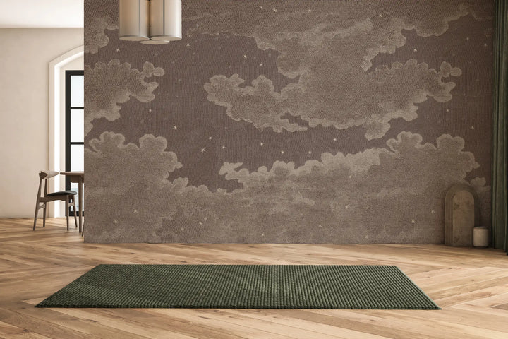 Starry Night Wall Mural - Tuscan Brown