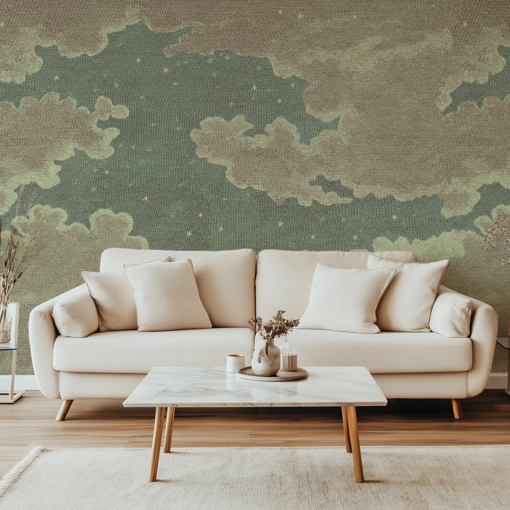 Starry Night Wall Mural - Vintage Tones