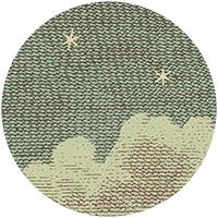Starry Night Wall Mural - Vintage Tones
