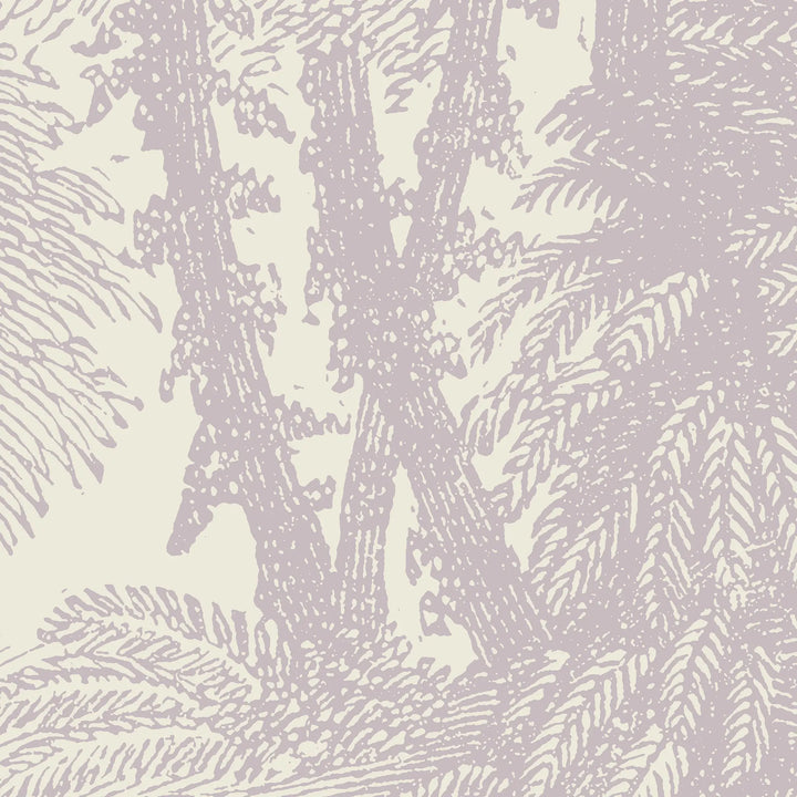 Tropical Canopy Wall Mural - Pink Linen