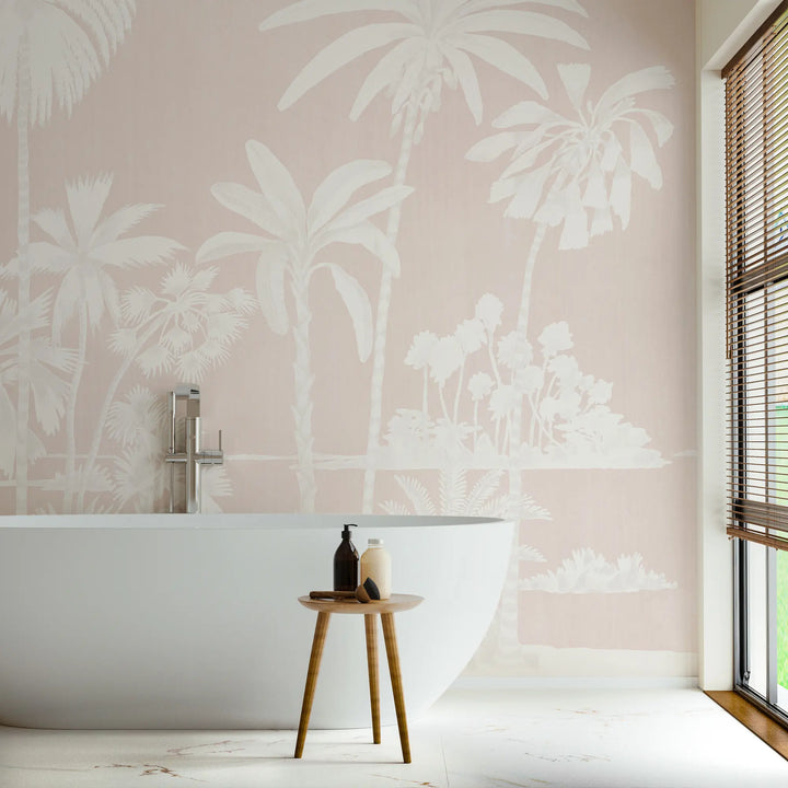 Charleston Marsh Mural - Barely Blush by Megan Molten