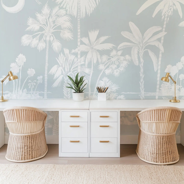 Charleston Marsh Mural - Serene Sky Blue by Megan Molten