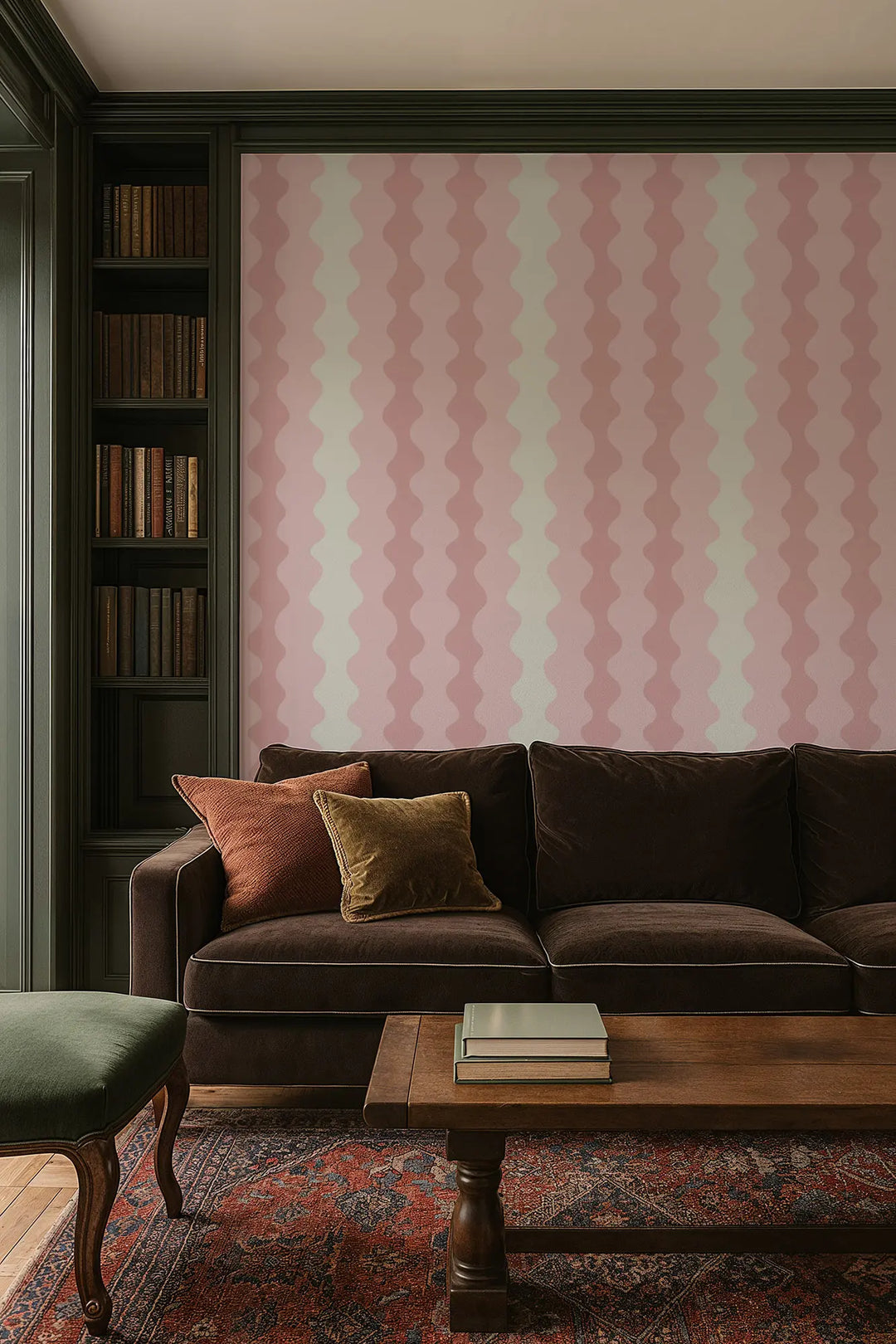 Low Frequency - Blush Wallpaper by Natalie Papier