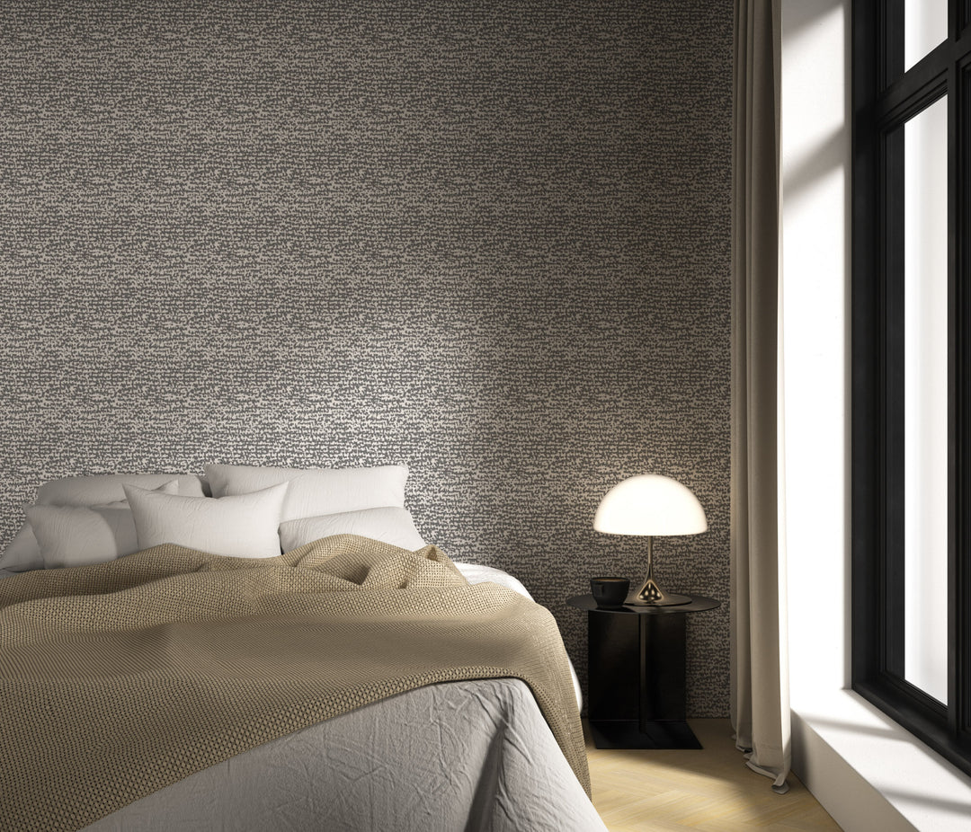 Love Letters - Graphite Wallpaper by Norman Wyatt Home
