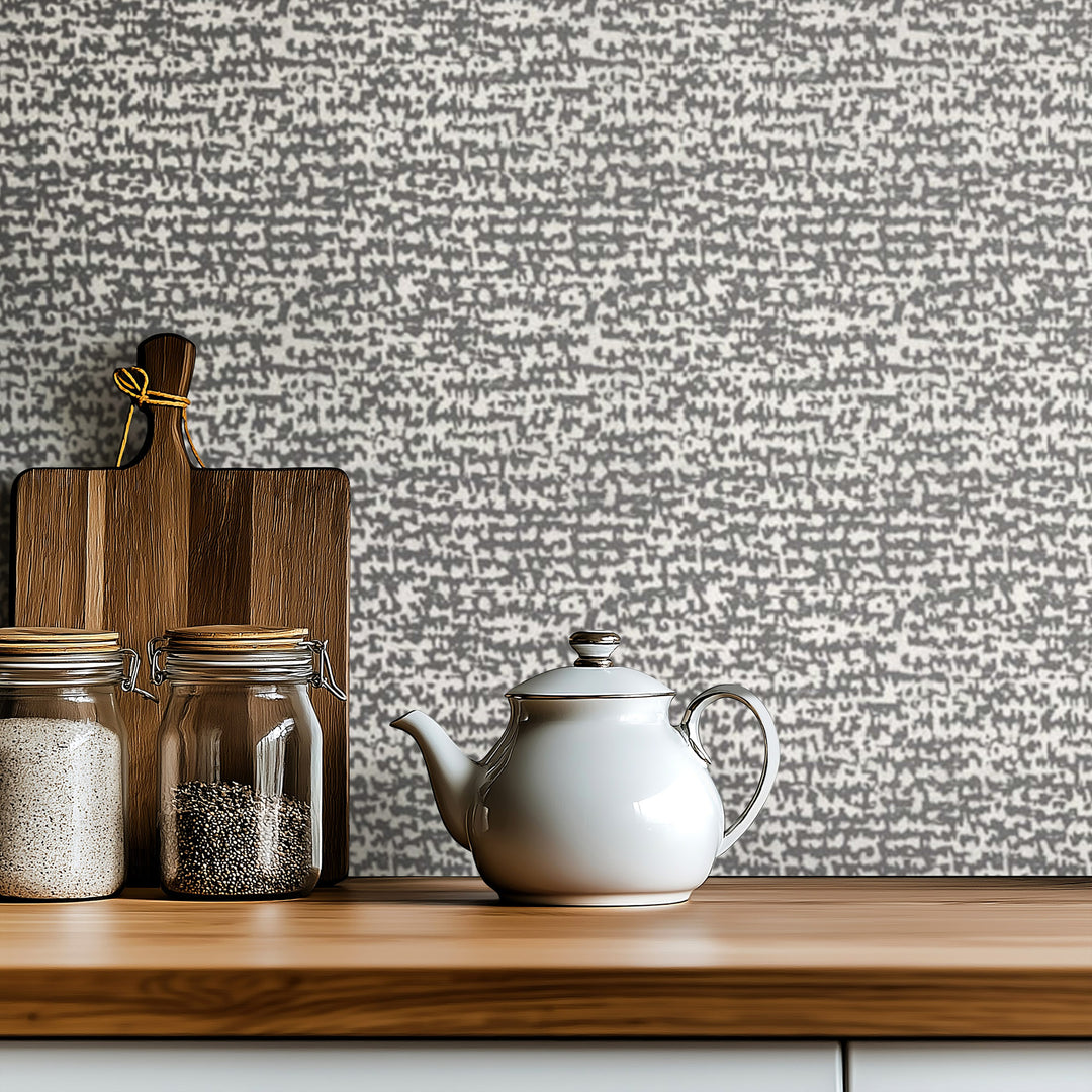 Love Letters - Graphite Wallpaper by Norman Wyatt Home