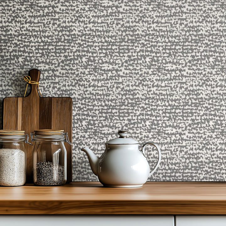 Love Letters - Graphite Wallpaper by Norman Wyatt Home