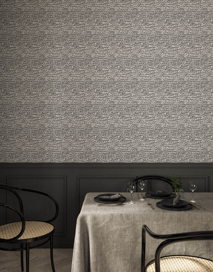 Love Letters - Graphite Wallpaper by Norman Wyatt Home