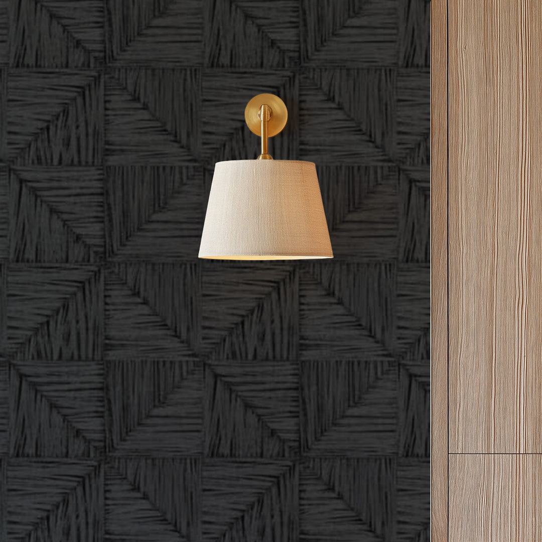 Parquet Small - Onyx Wallpaper by Norman Wyatt Home