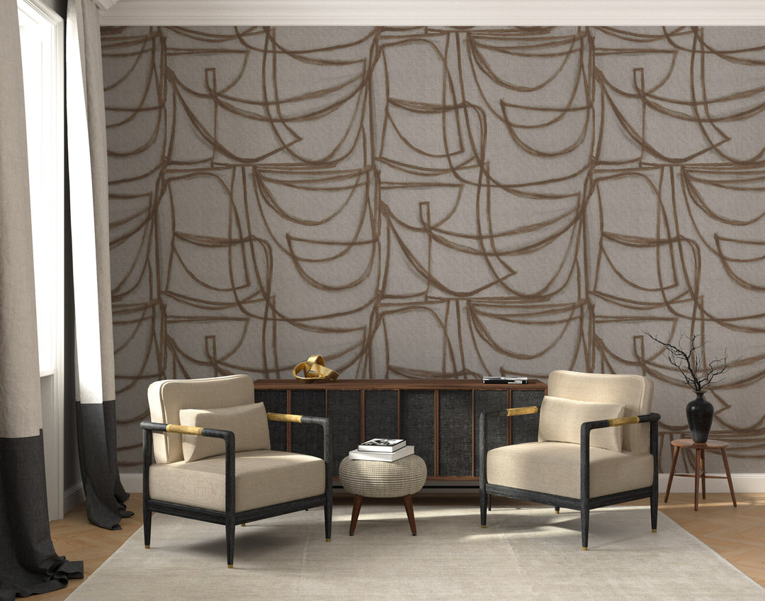 Limitless Large - Faded Wallpaper by Norman Wyatt Home