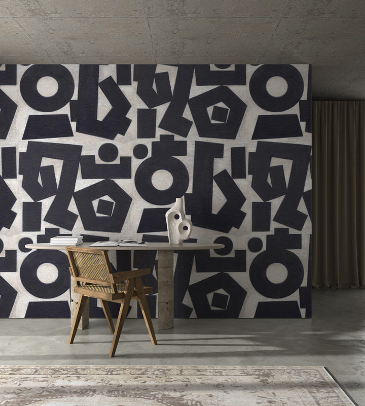 Revelation Large - Onyx Wallpaper by Norman Wyatt Home