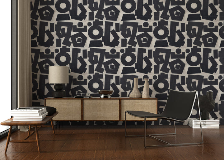 Revelation Small - Onyx Wallpaper by Norman Wyatt Home