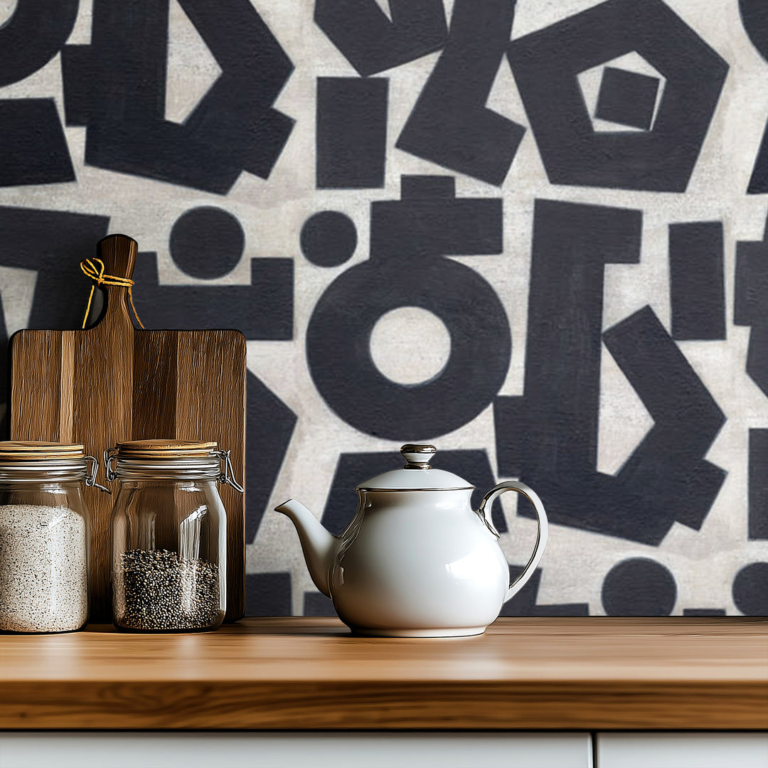 Revelation Small - Onyx Wallpaper by Norman Wyatt Home