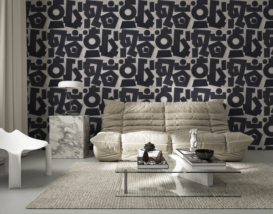 Revelation Small - Onyx Wallpaper by Norman Wyatt Home