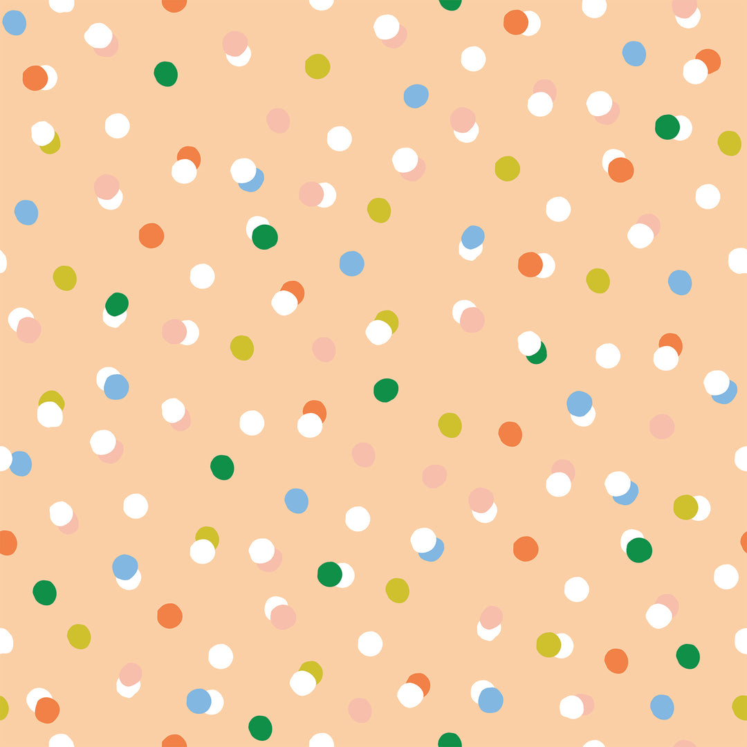 Sprinkles - Peach Wallpaper by Poketo