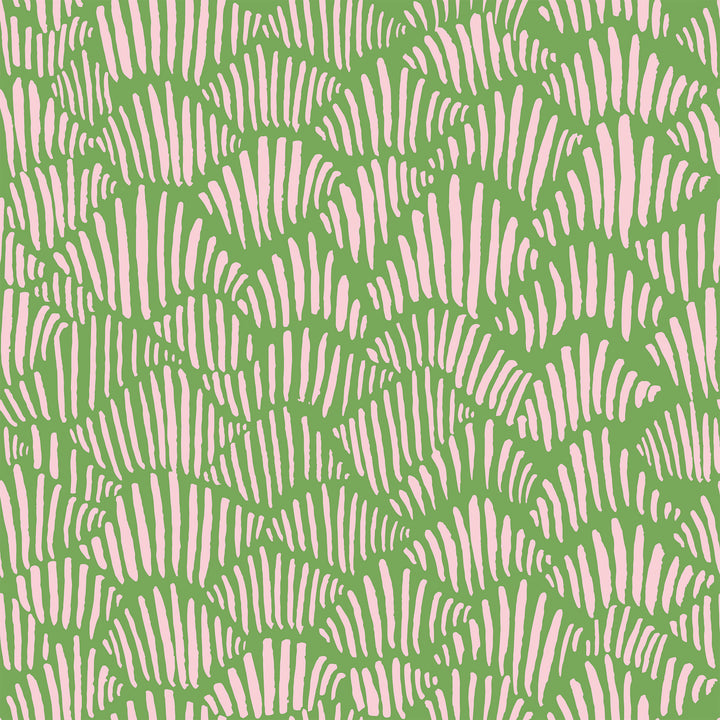 Seashells - Green Wallpaper by Poketo