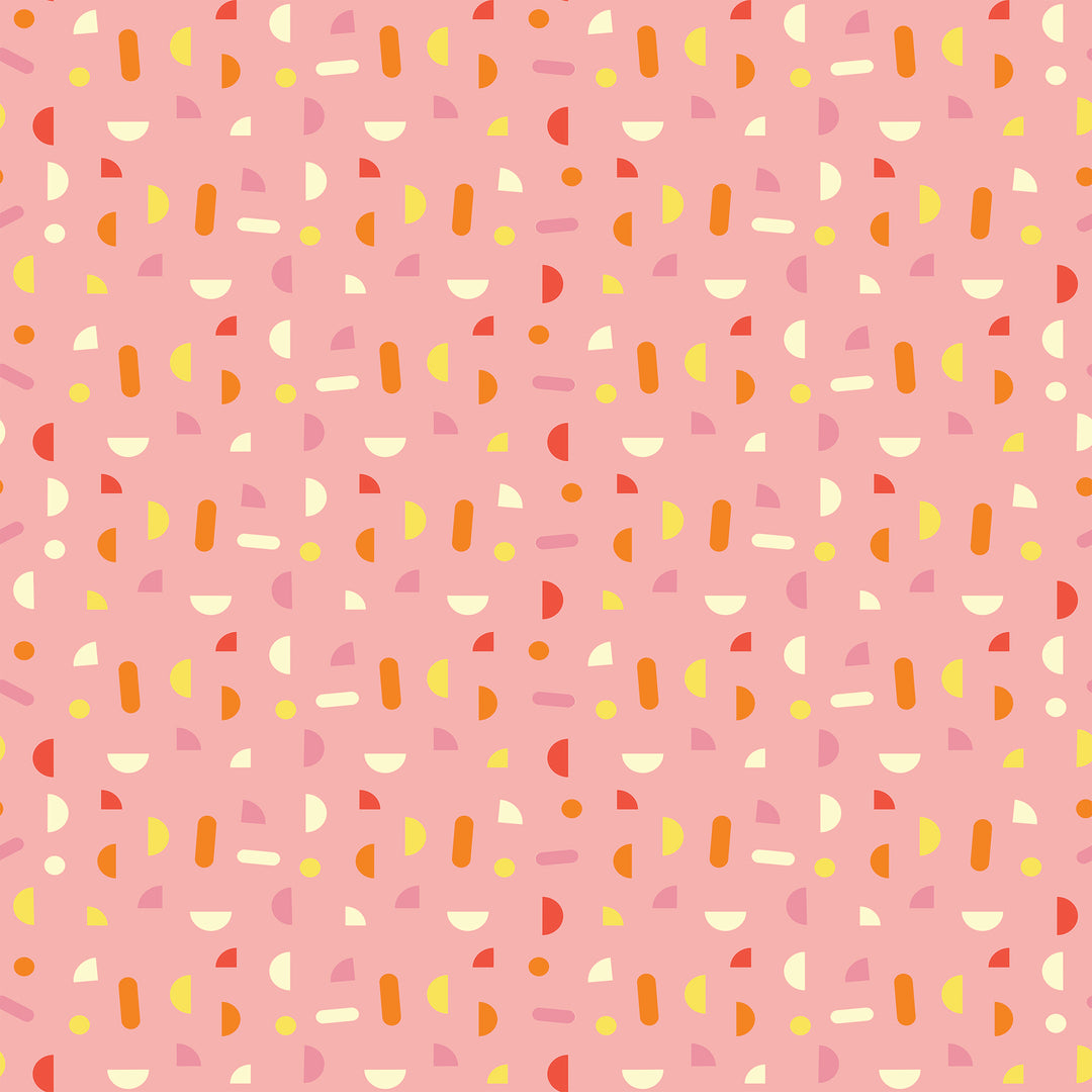 Chips - Pink Wallpaper by Poketo