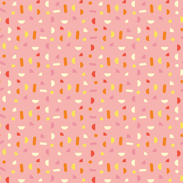 Chips - Pink Wallpaper by Poketo