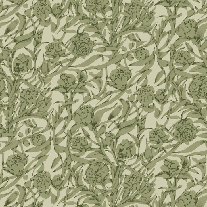 Wandervine - Sage Green Botanical Wallpaper