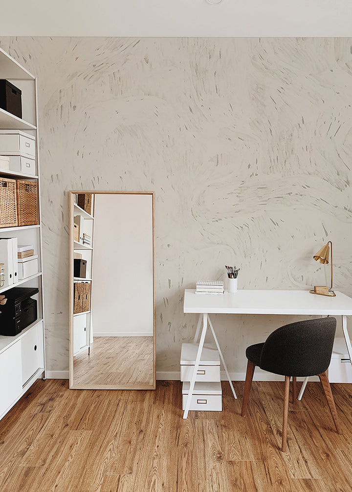 Washed Wallpaper Mural - Parchment