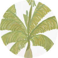 Palm Line Wall Mural - Daylight