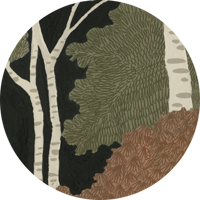 Storybook Forest Wall Mural - Spring Green