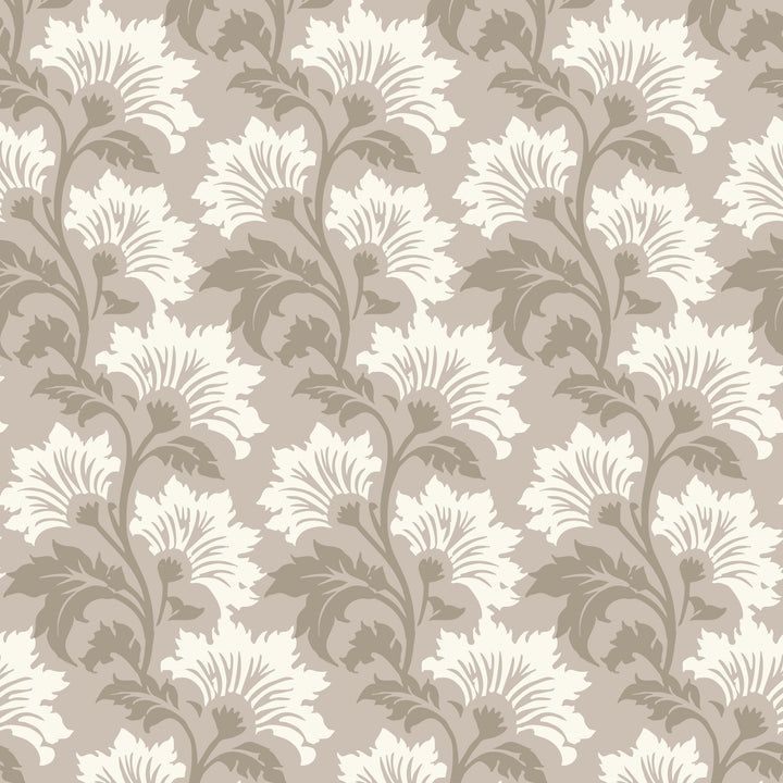 Wildflower - Bleached Oak Botanical Wallpaper