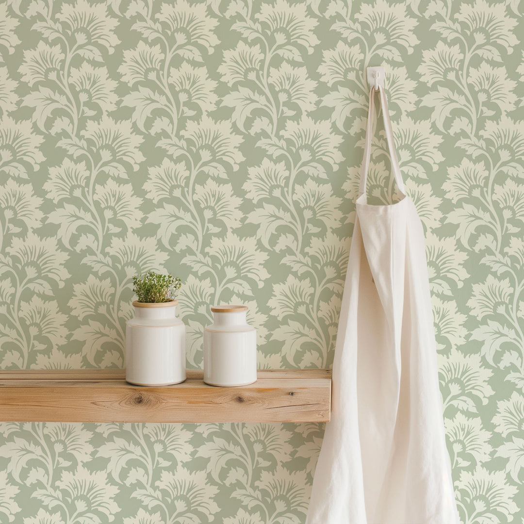 Wildflower - Pale Herb Botanical Wallpaper