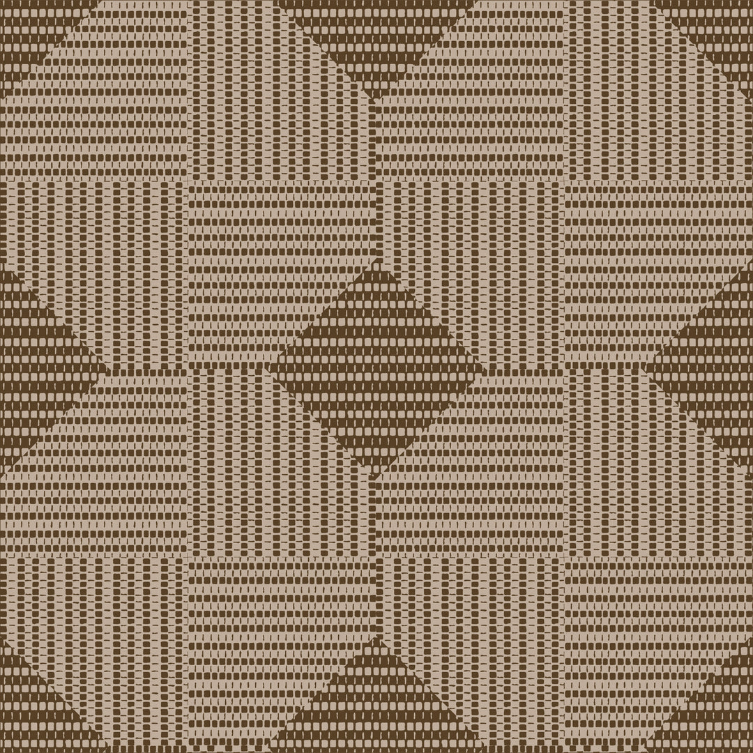 Woven Basket - Ashen Walnut Wallpaper