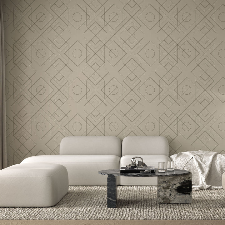 Xavion - Linen Wallpaper by Sabrina Yvonne