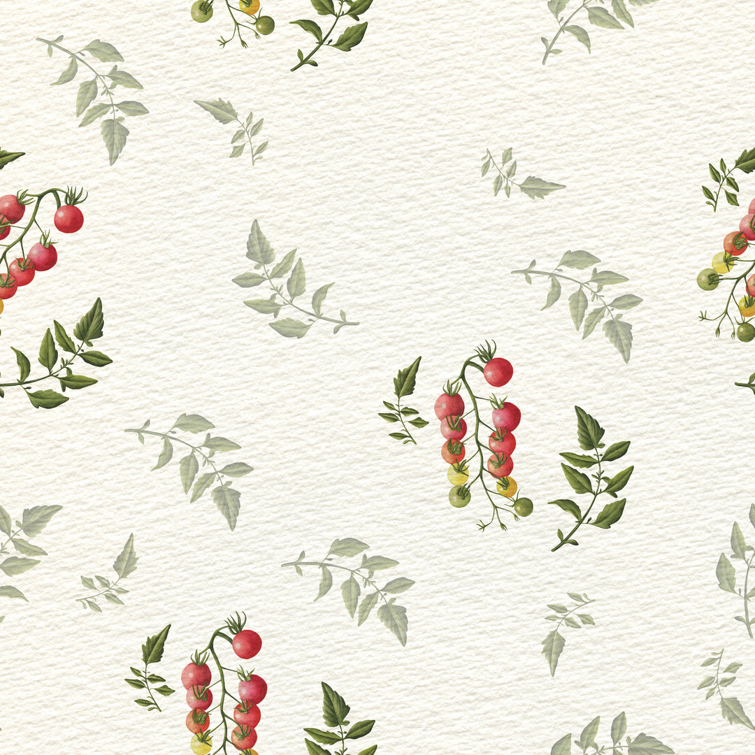 Tomatoes - Watercolor Floral Wallpaper by Cara's Garden