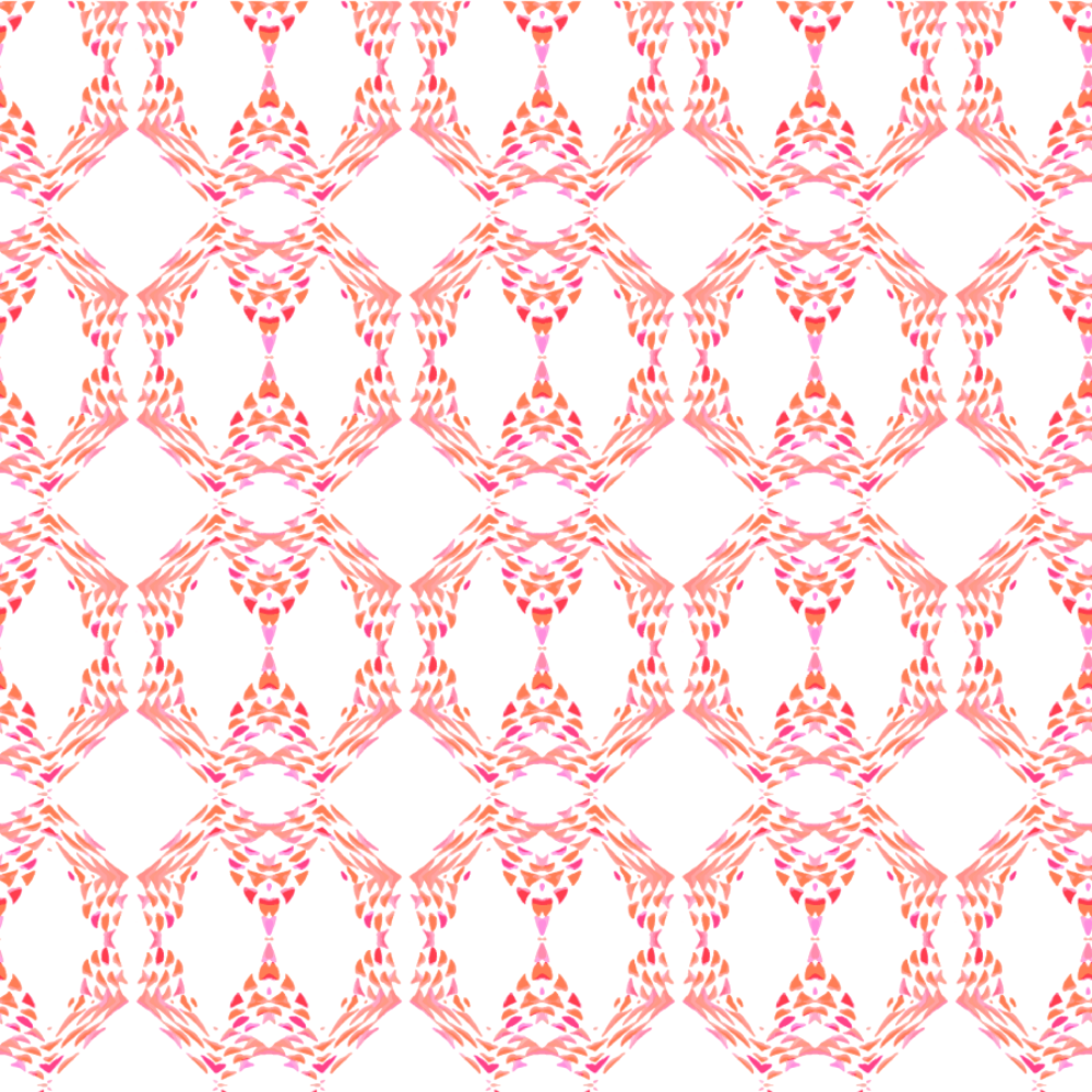 Beverly Link - Coral Wallpaper by The Blush Label