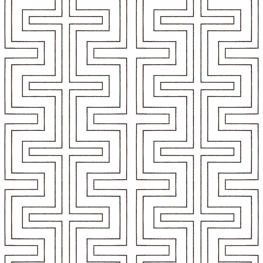 Geometric Lines - White Wallpaper