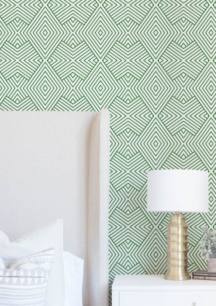 Formation - Signature Green Wallpaper by Mrs Paranjape Papers