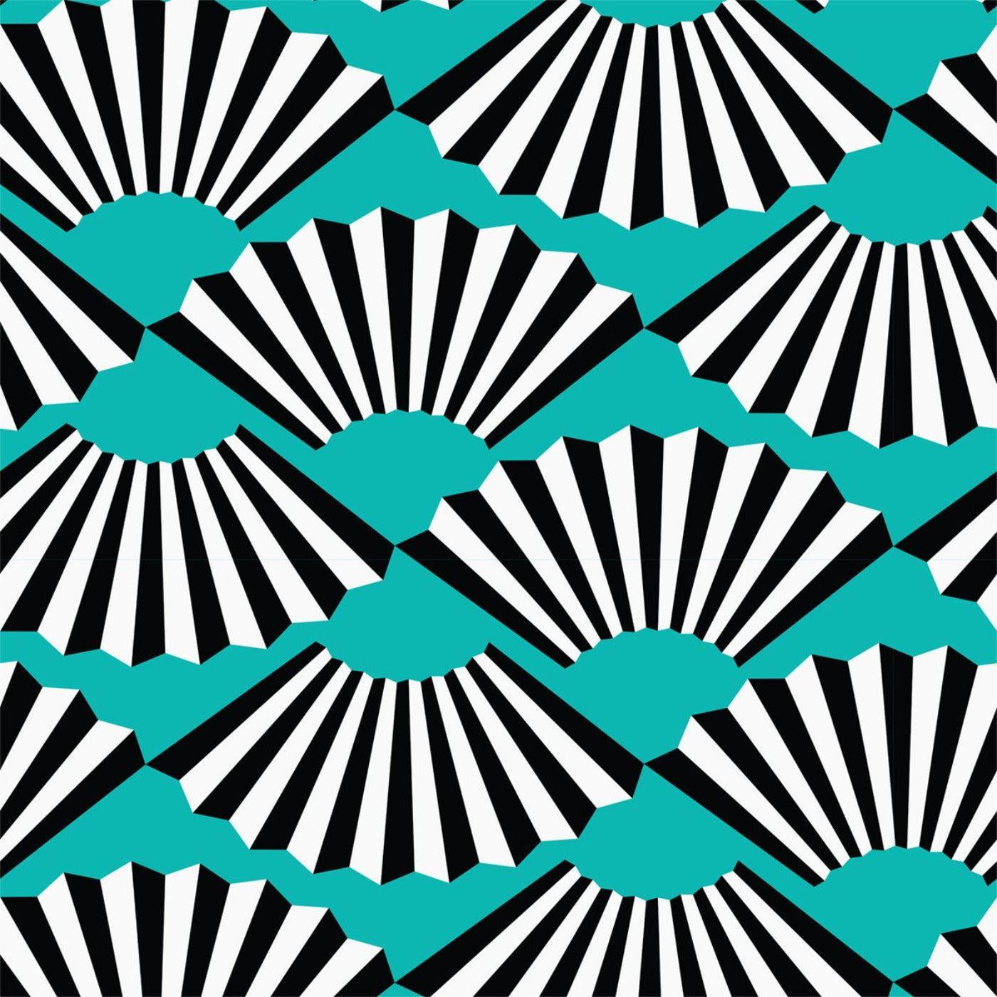 Turquoise Pattern Wallpaper
