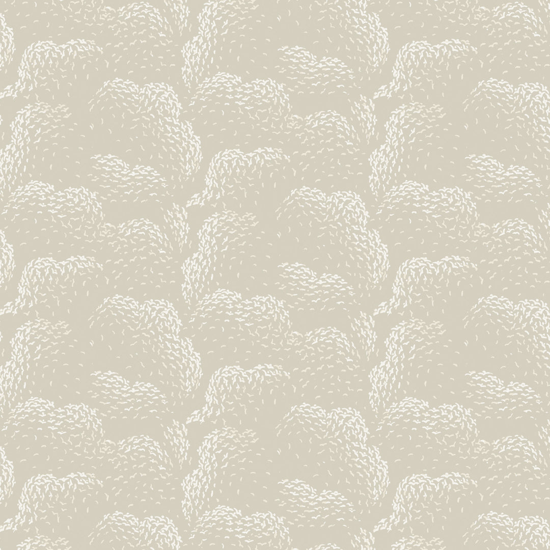 Clouds - Beige Wallpaper