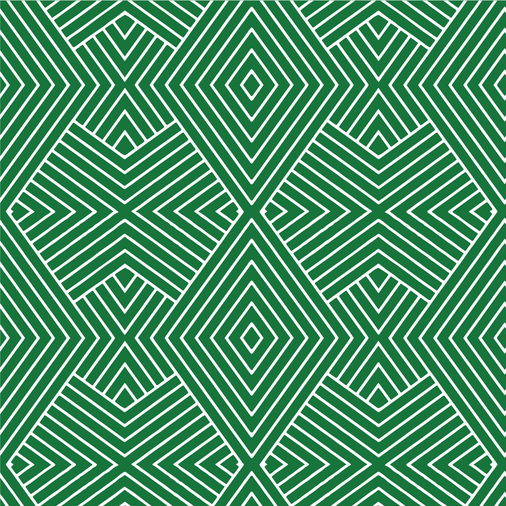 Formation - Signature Green Reverse Geometric Wallpaper by Mrs Paranjape Papers